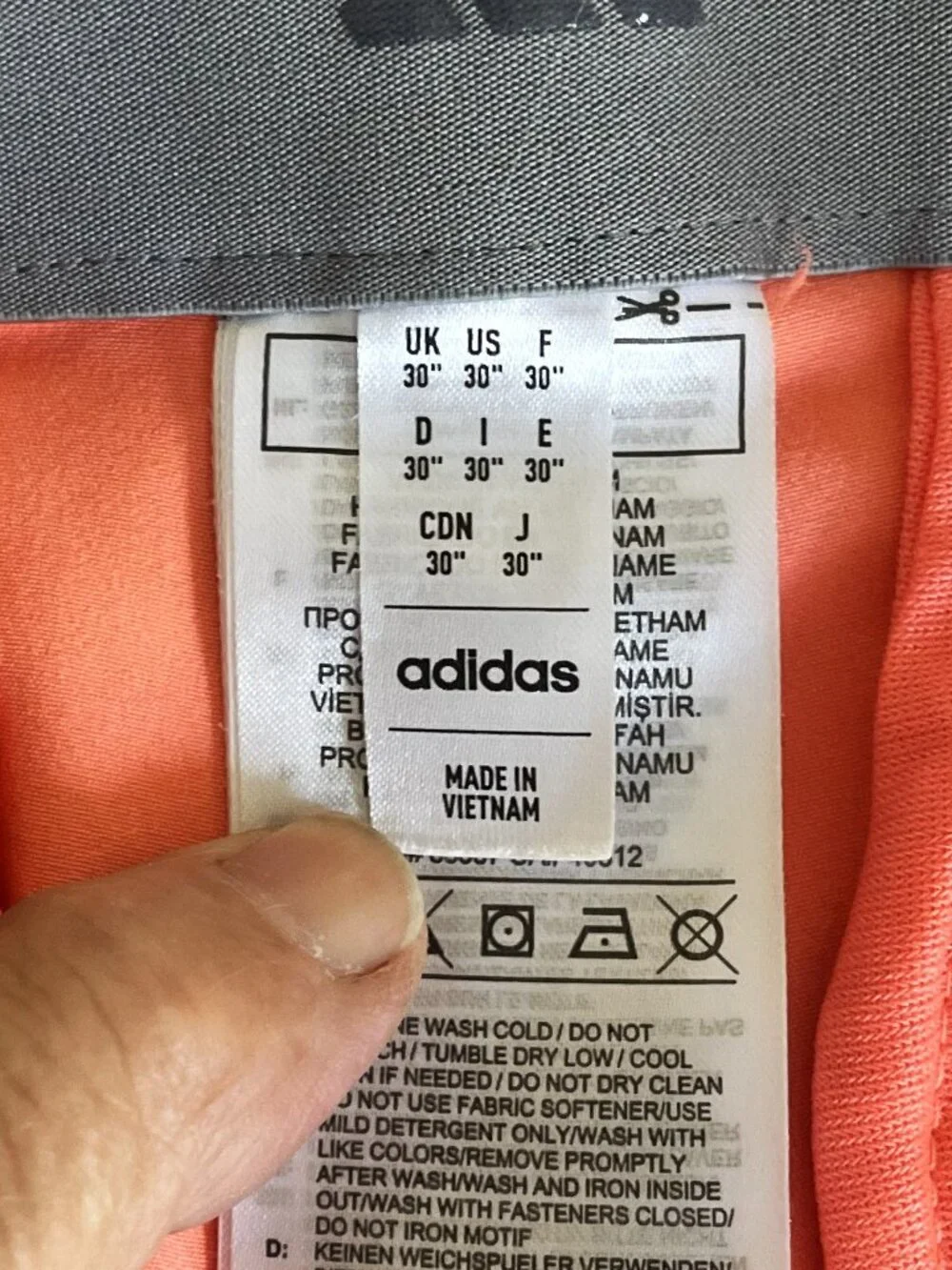 Adidas Ultimate365 Golf Shorts Orange 9